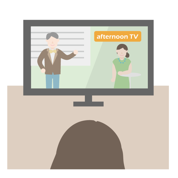わたしはテレビを__