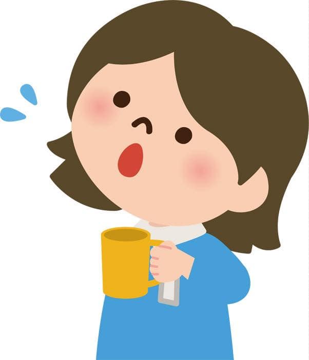 うがいをします。