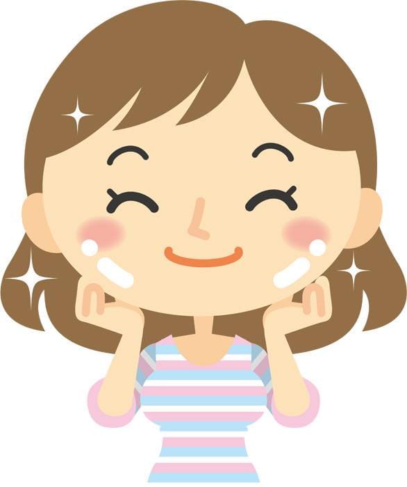 彼女は肌が黄色だ。(アジア人)