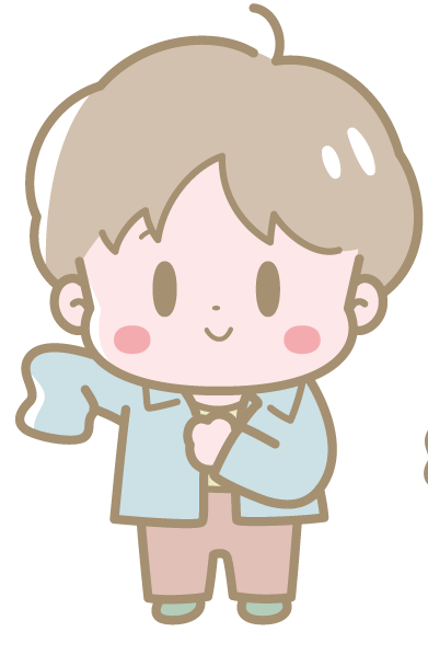 私はシャツを着る。
