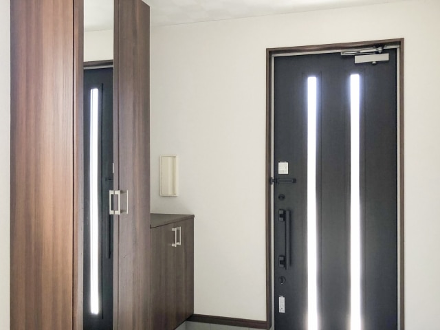 私はお家に入る。